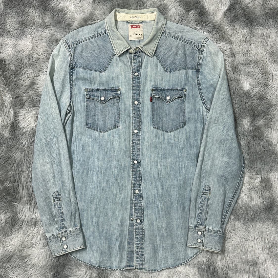 리바이스 빈티지 웨스턴 청셔츠 L 상품이미지1
