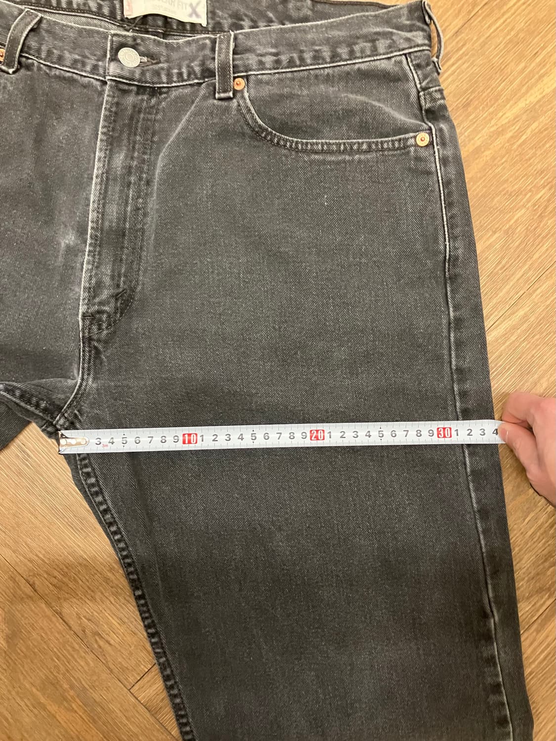 N177 리바이스 505 흑청 레귤러핏 상품이미지7