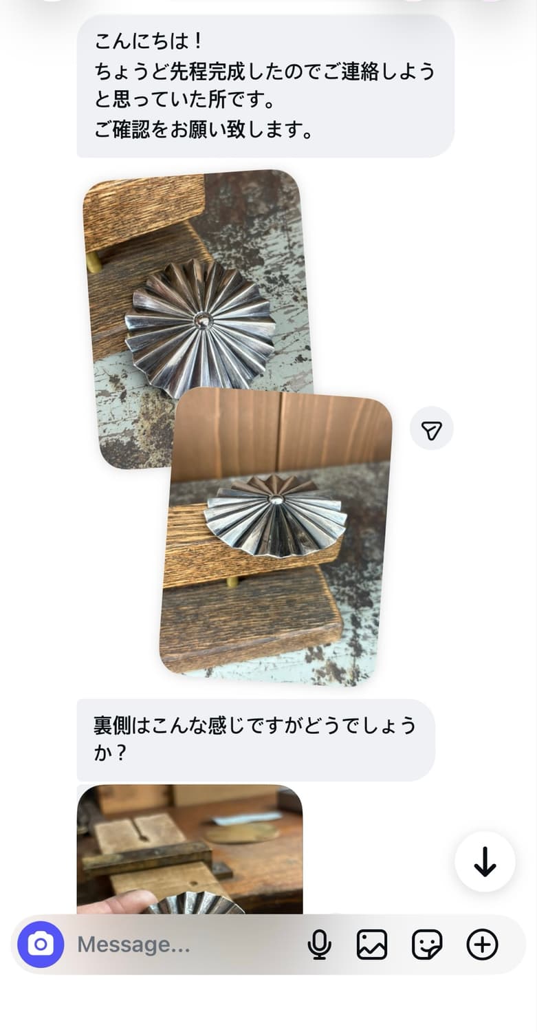 SILVER925 60mm CONCHO HAIR ELASTIC 상품이미지6