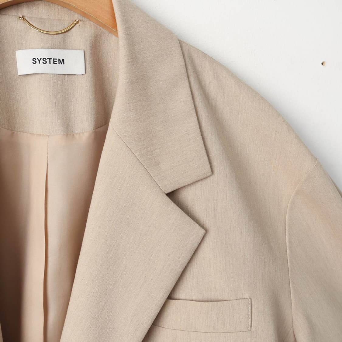 55/시스템 울 블렌드 크롭 재킷 상품이미지4