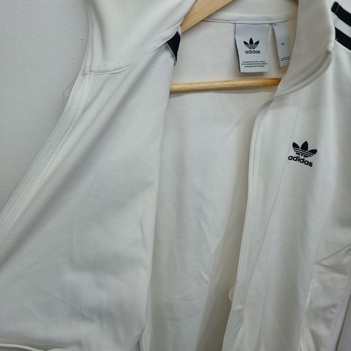 셋업) 아디다스 화이트 블랙 삼선 포인트 트레이닝 셋업 XL/S 상품이미지3