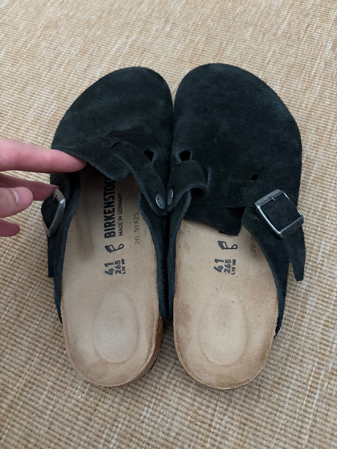 버켄스탁 보스턴 스웨이드 블랙 상품이미지2