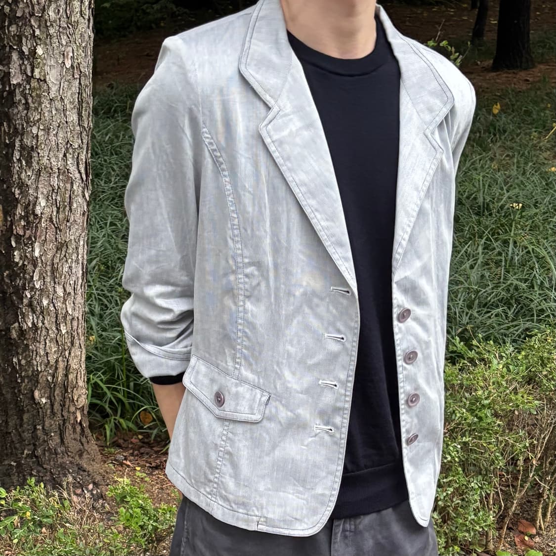 Light Gray Short Jacket 상품이미지1