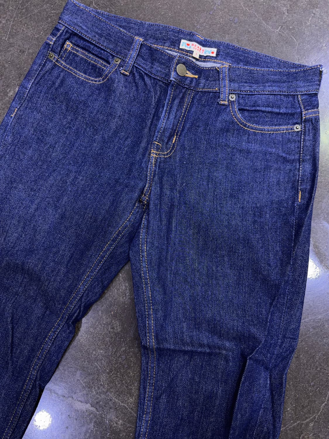 빔즈 하트 딥인디고 슬림 데님팬츠 1사이즈 상품이미지3