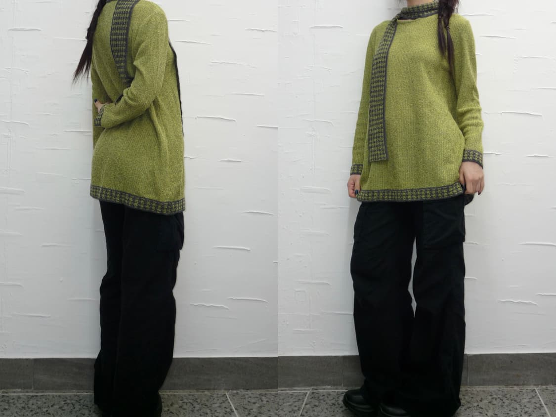 green scarf-tie knit 상품이미지2