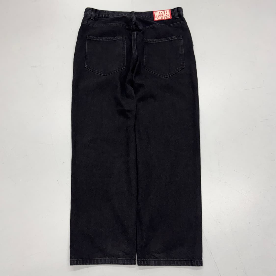 위캔더스 와이드 흑청 데님팬츠 상품이미지3
