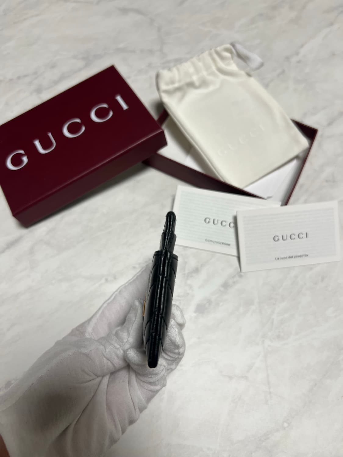 구찌 마몬트 카드지갑 블랙 상품이미지5