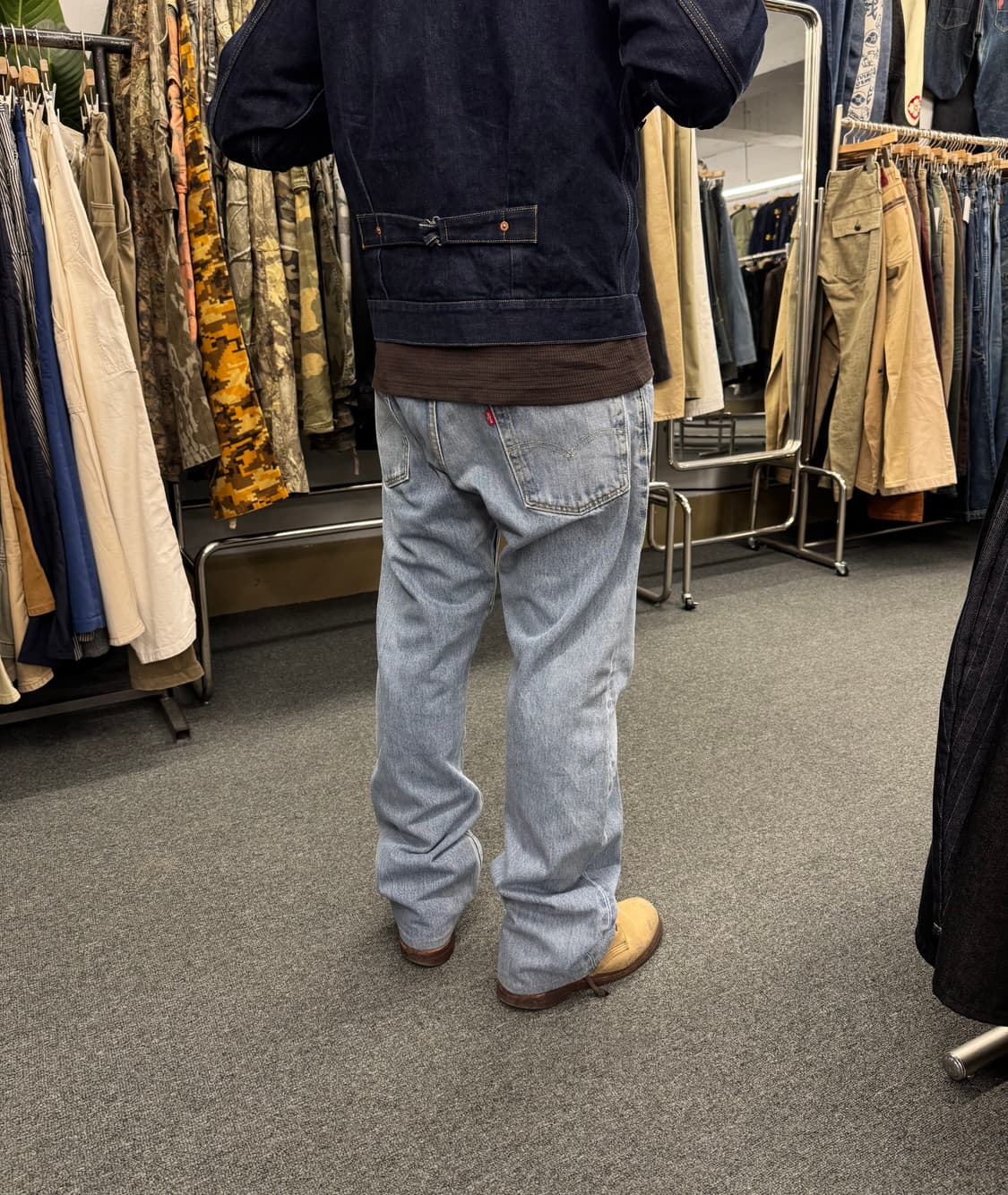 35)리바이스 517 빈티지 연청 부츠컷 데님팬츠 상품이미지2