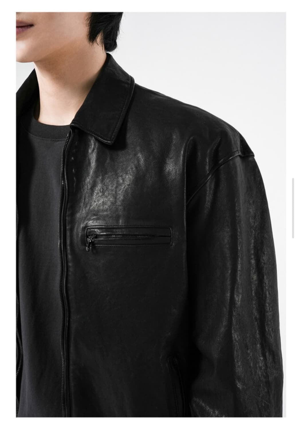 급처!! 유니온블루 블랙에디션 가죽자켓  XL 상품이미지6