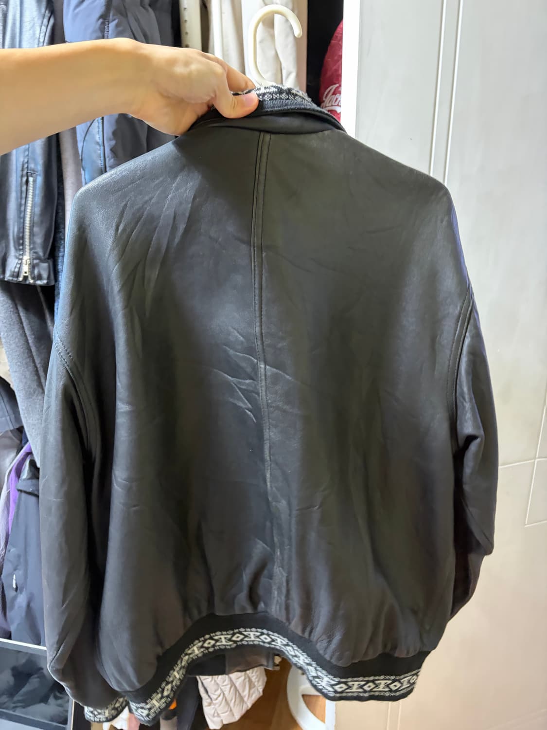 빈티지 레더 자켓 상품이미지2