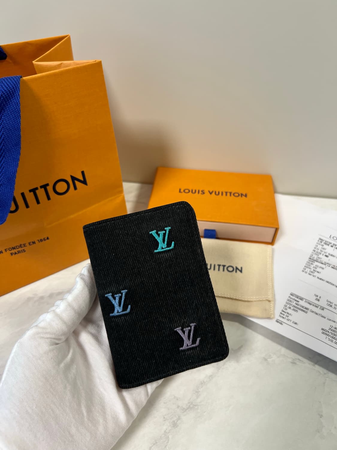 루이비통 포켓 LV 블라손 데님 오거나이저 지갑 M14148 상품이미지1