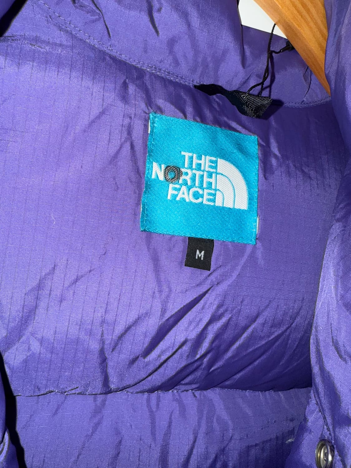 노스페이스 퍼플 나일론 조끼 재킷 B27 상품이미지5