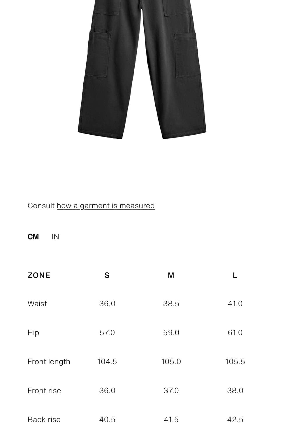 자라 x 챔피온 드로우스트링 카고 팬츠 앤트러사이트 그레이 m 상품이미지8