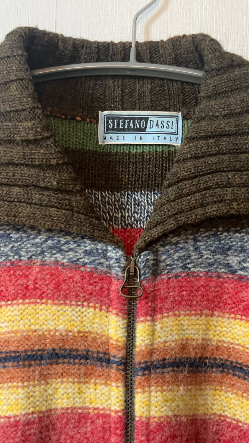 빈티지 레인보우 니트 가디건  상품이미지2