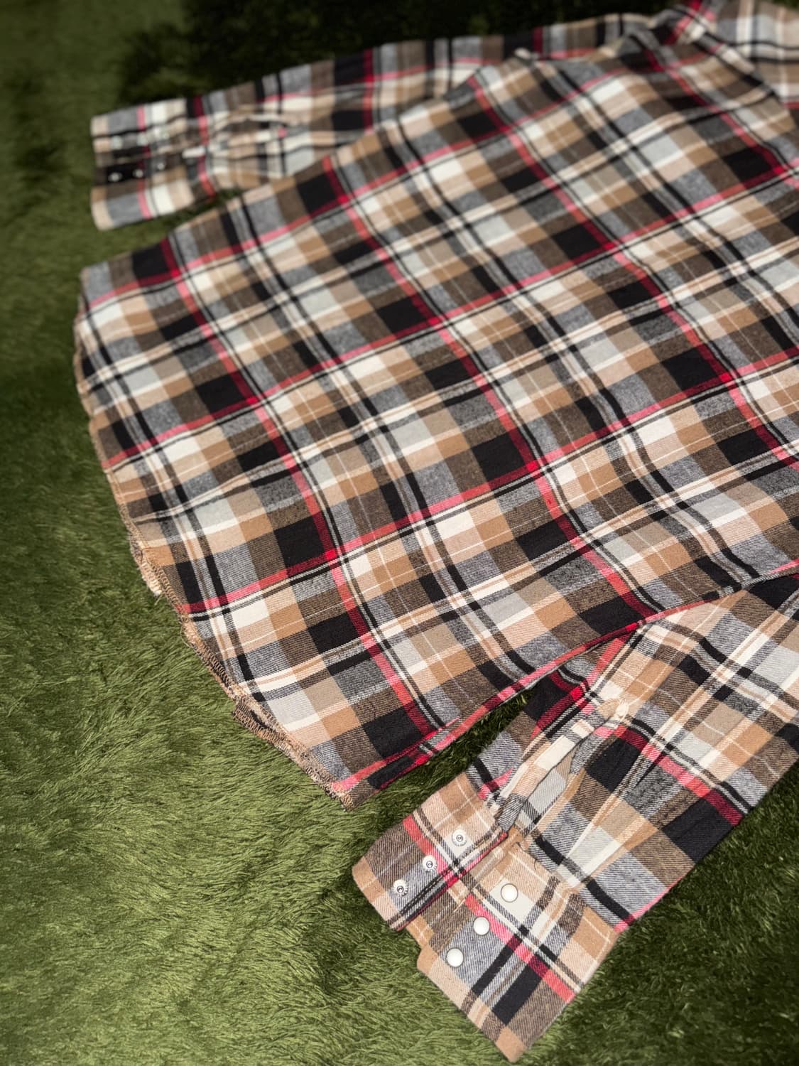 [M] Wrangler 올드 랭글러 펄 스냅 웨스턴 셔츠 플레이드 상품이미지9