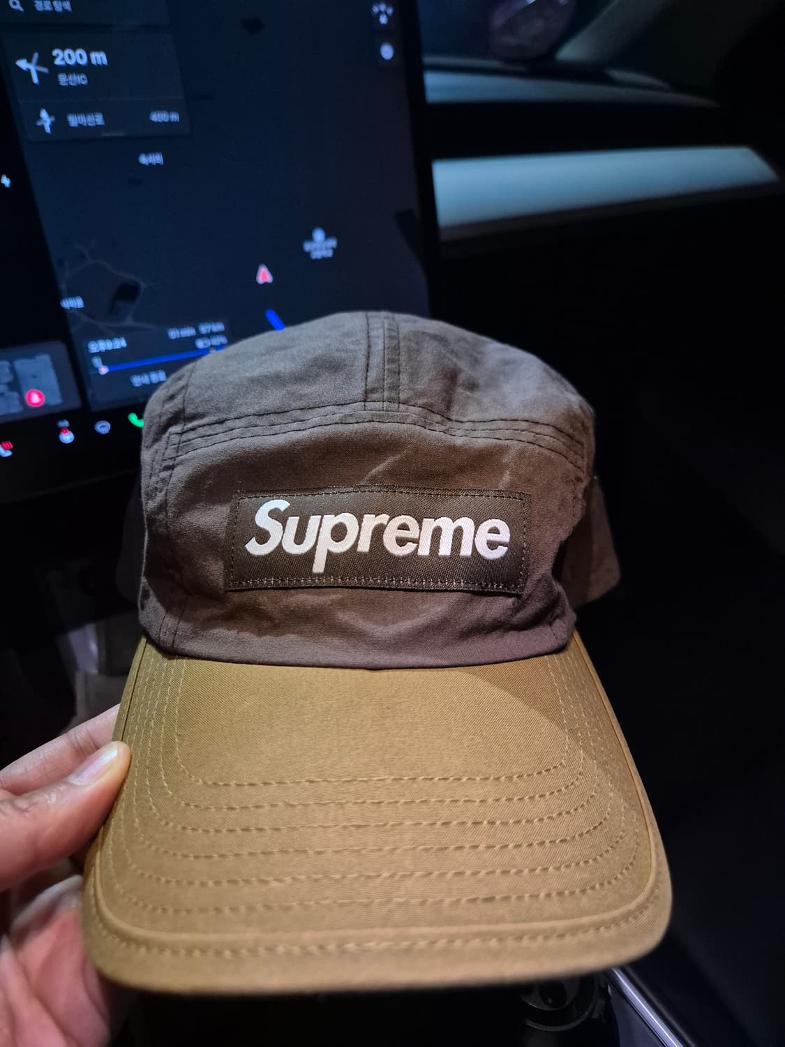 21FW 슈프림 왁스드 캠프캡 상품이미지1