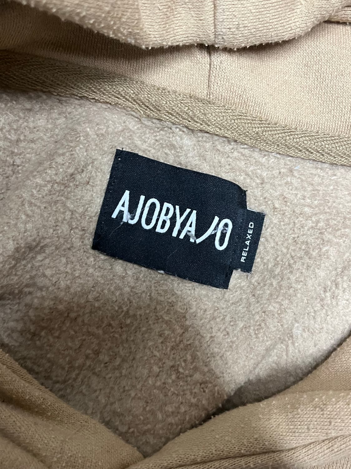 아조바이아조 후드티 베이지 L 상품이미지4