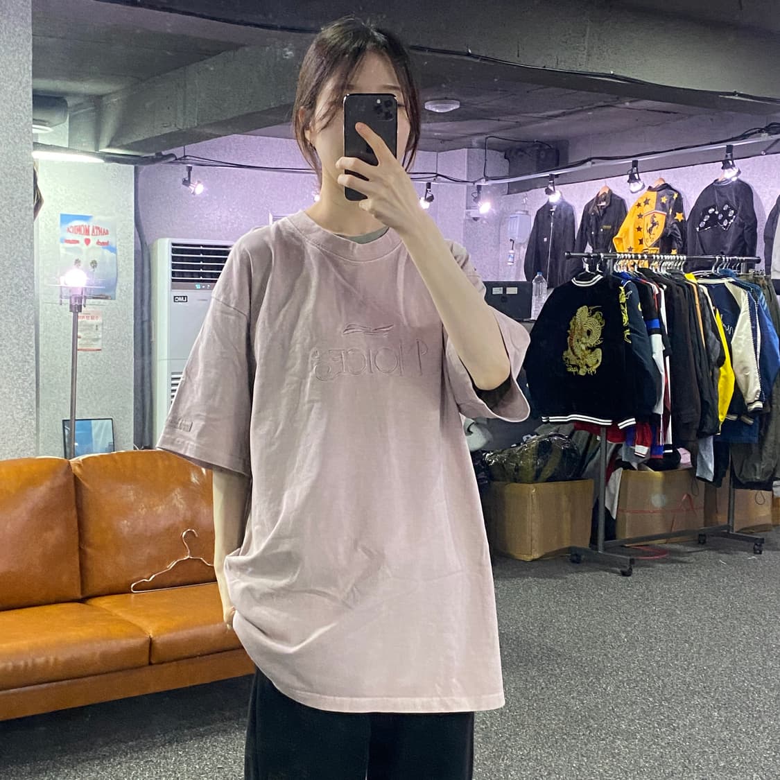 NOICE 센터로고 반팔티 B2163 상품이미지1