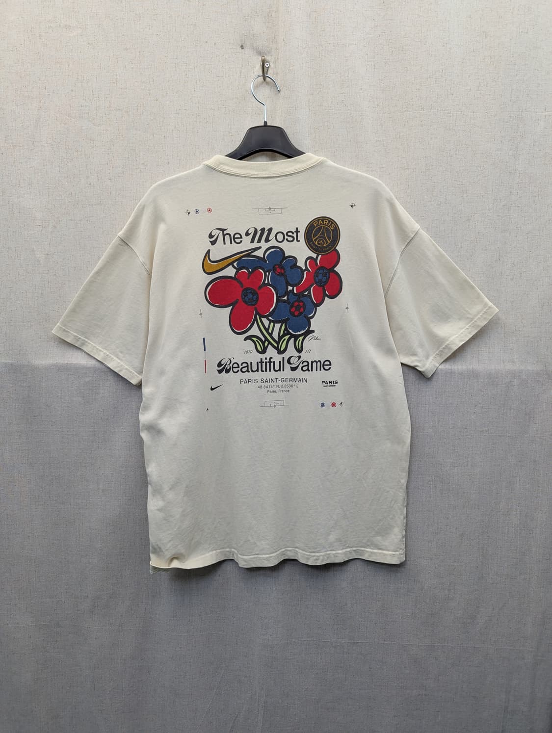 나이키 파리생제르망 반팔 티셔츠 아이보리 상품이미지2