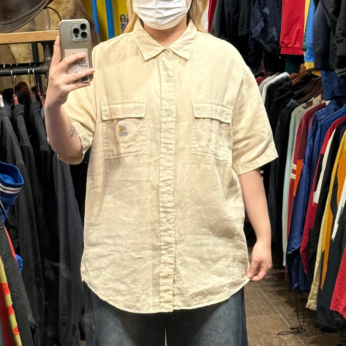 [HI] 칼하트 반팔셔츠 베이지  상품이미지2