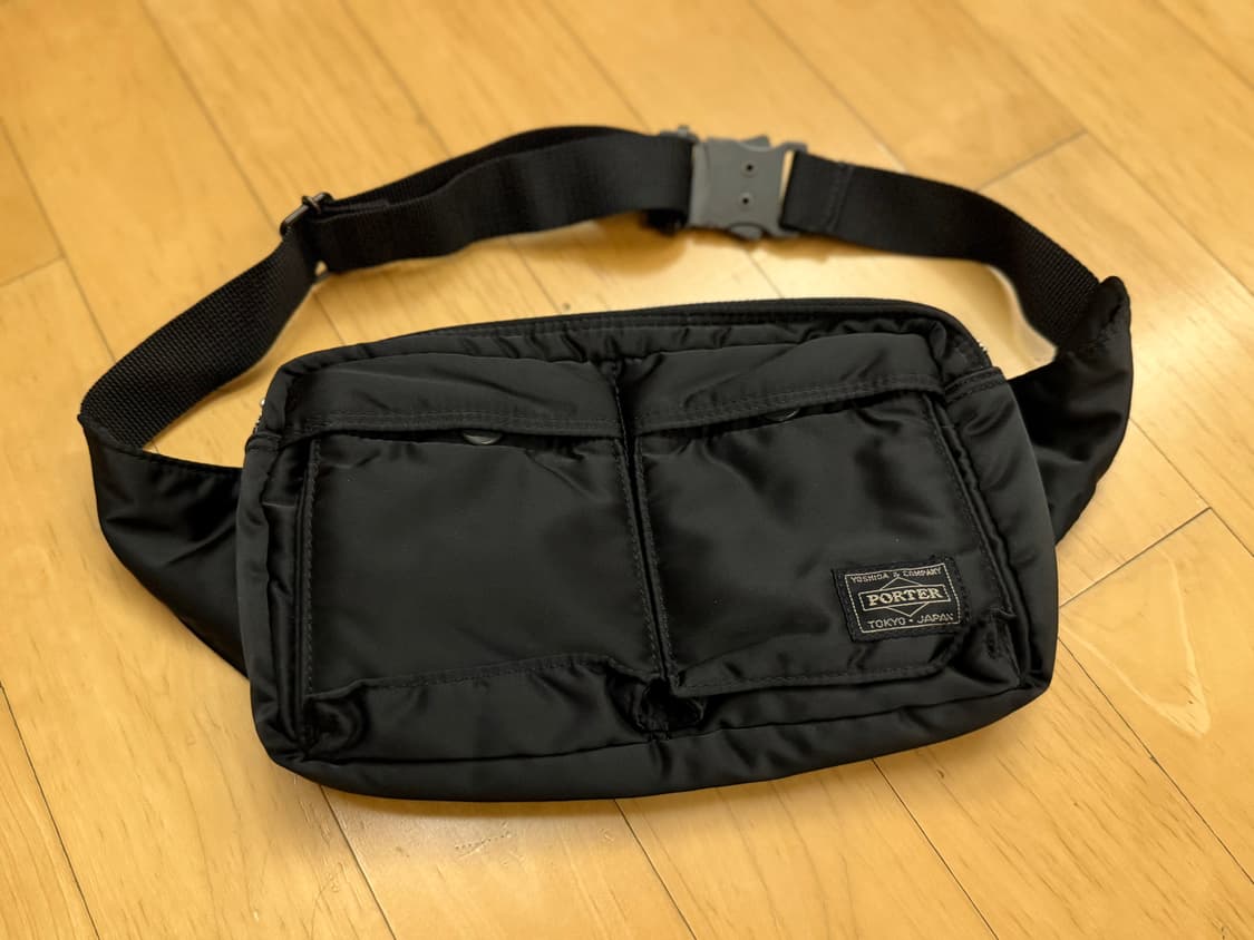 [요시다포터] 탱커 힙색, 슬링백 (블랙) 상품이미지1