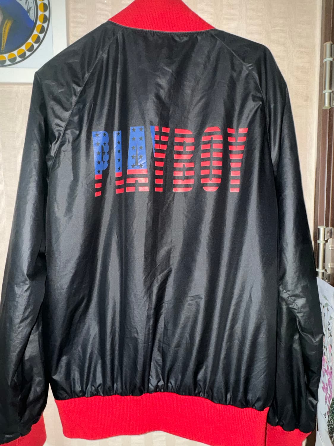 플레이보이 빈티지 성조기 리버시블 블루종 급처 상품이미지2