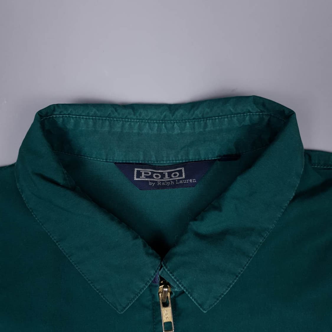 폴로랄프로렌 그린 90's 올드스쿨 코튼 블루종 집업  상품이미지5