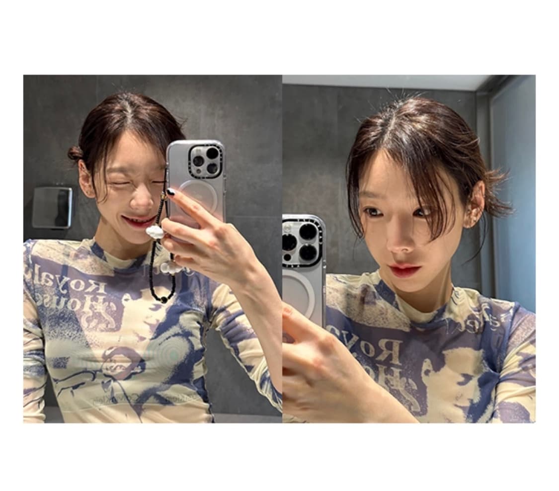 오픈와이와이 openyy 발레리나 메쉬 탑 카키 레이어트 상품이미지1