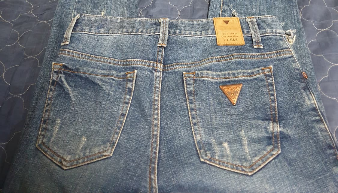 (빈티지) 게스 10s 익스트림 스키니핏 스판 데님팬츠 찢청 (28) 상품이미지3