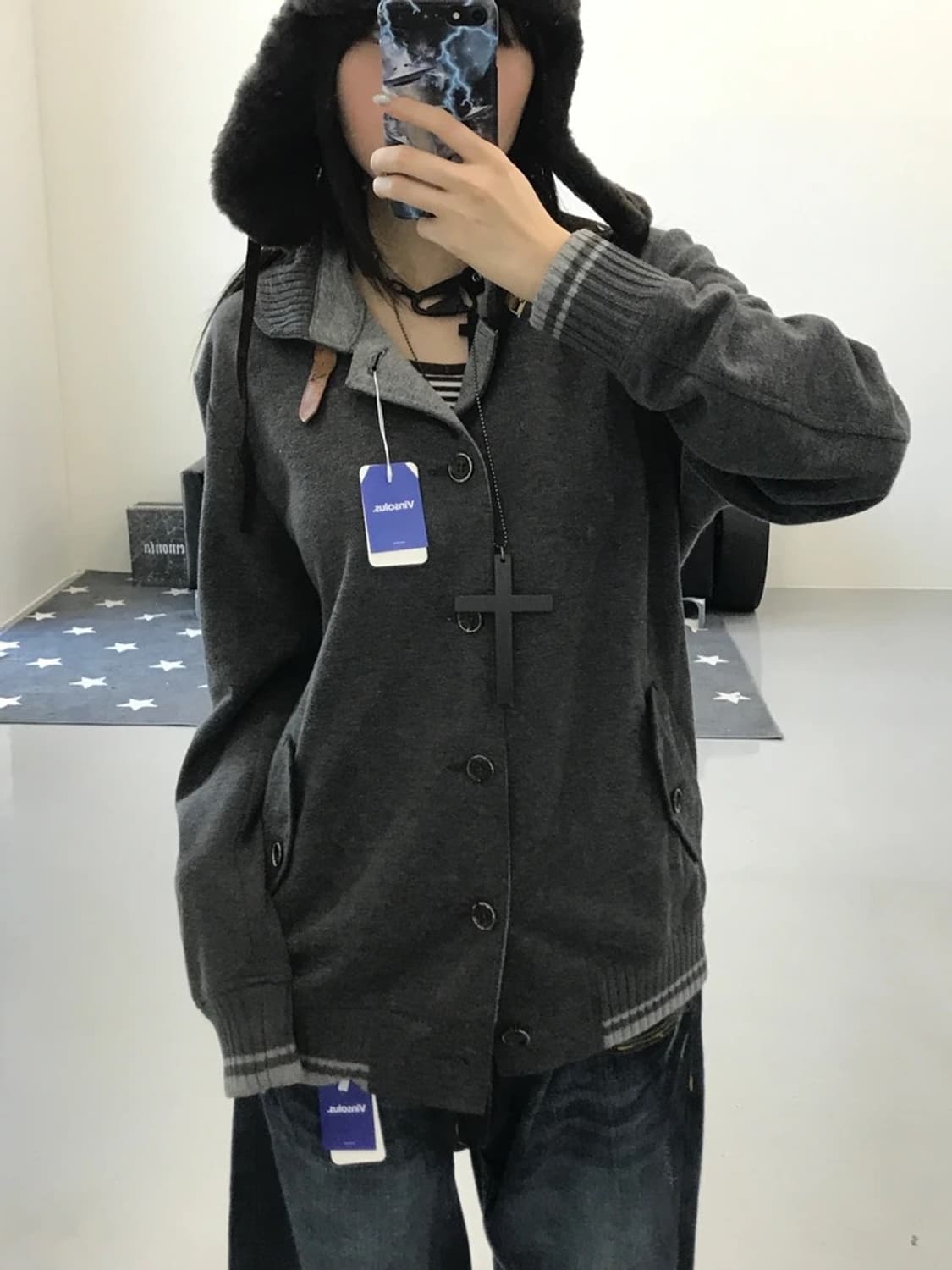 JPN 그레이 자켓 상품이미지2
