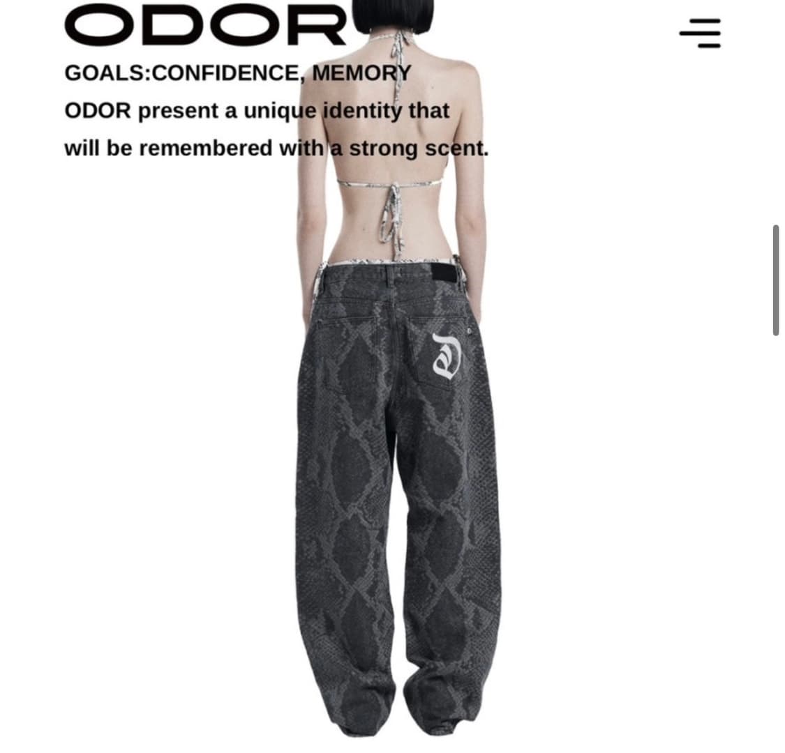 오도어 Kay python 파이톤 팬츠 1 새상품 상품이미지1