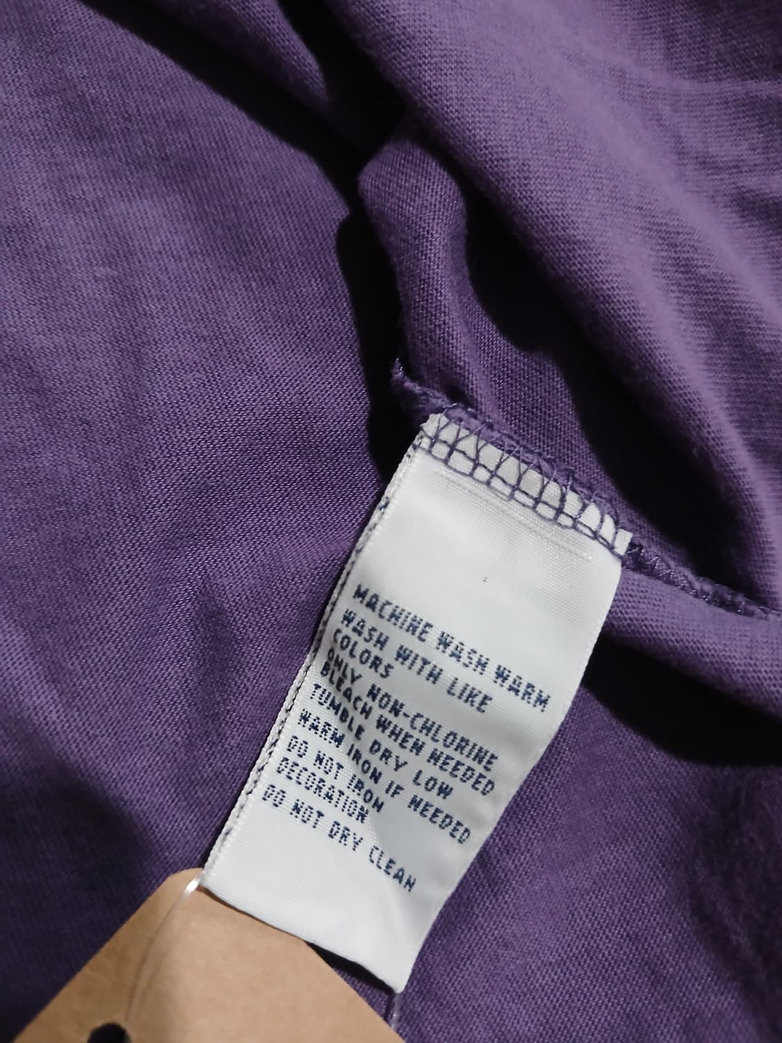 폴로 랄프로렌 퍼플 포니로고 브이넥 반팔티 M 상품이미지5