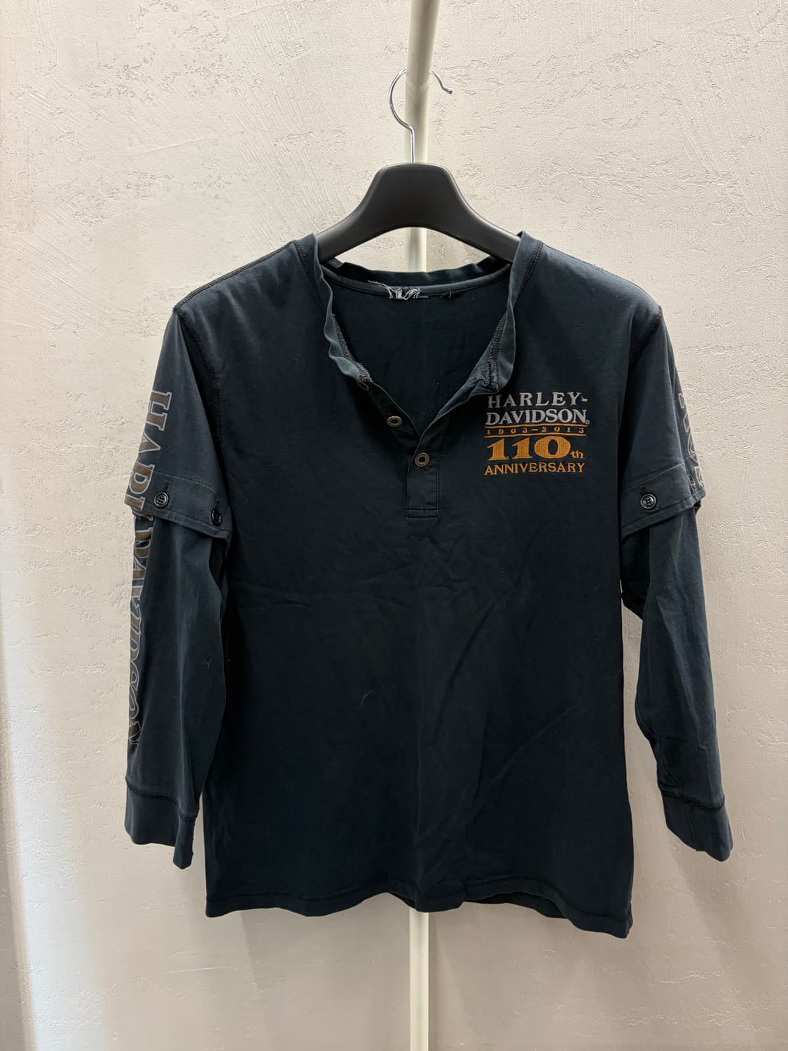 할리데이비슨 110주년 기념 헨리넥 티셔츠 상품이미지2