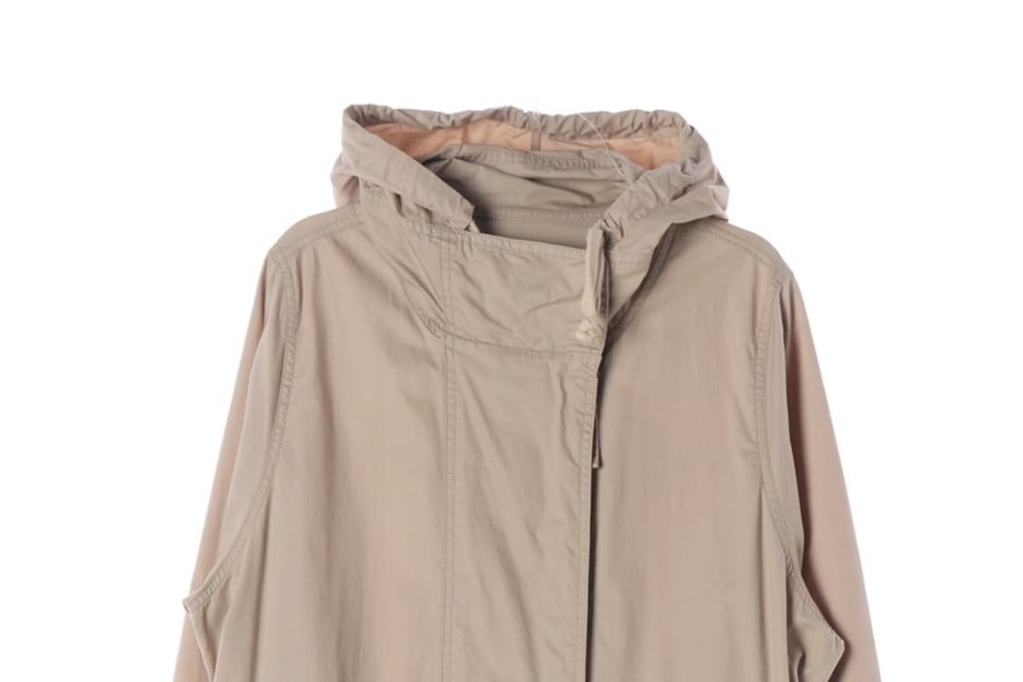 써스데이아일랜드 후드 스트링 베이지 야상 점퍼 S 상품이미지3