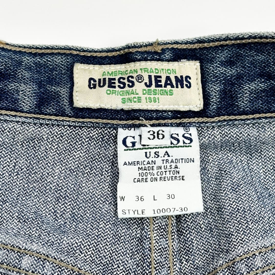 게스 GUESS USA 삼각로고 데님 팬츠 (36인치) 상품이미지7