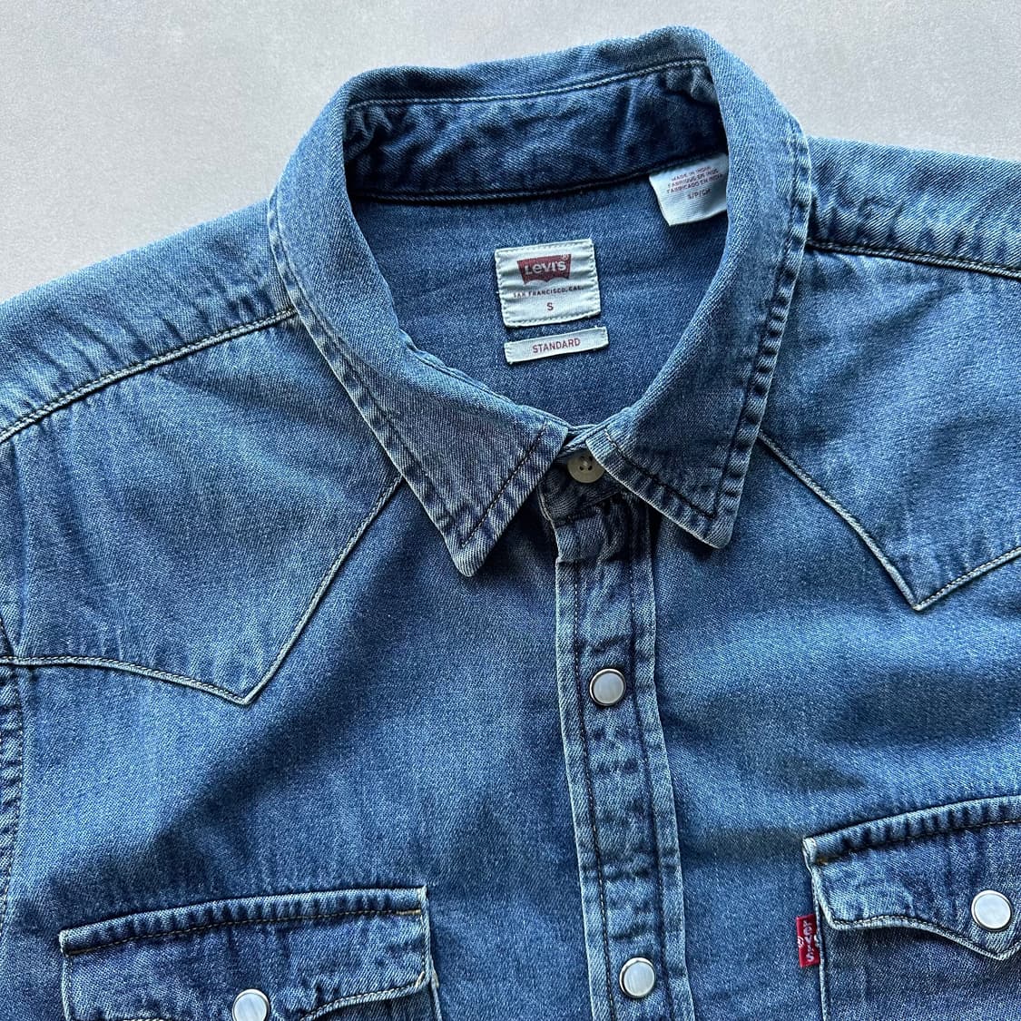 [S]리바이스 Levi's 웨스턴 데님 셔츠 상품이미지7