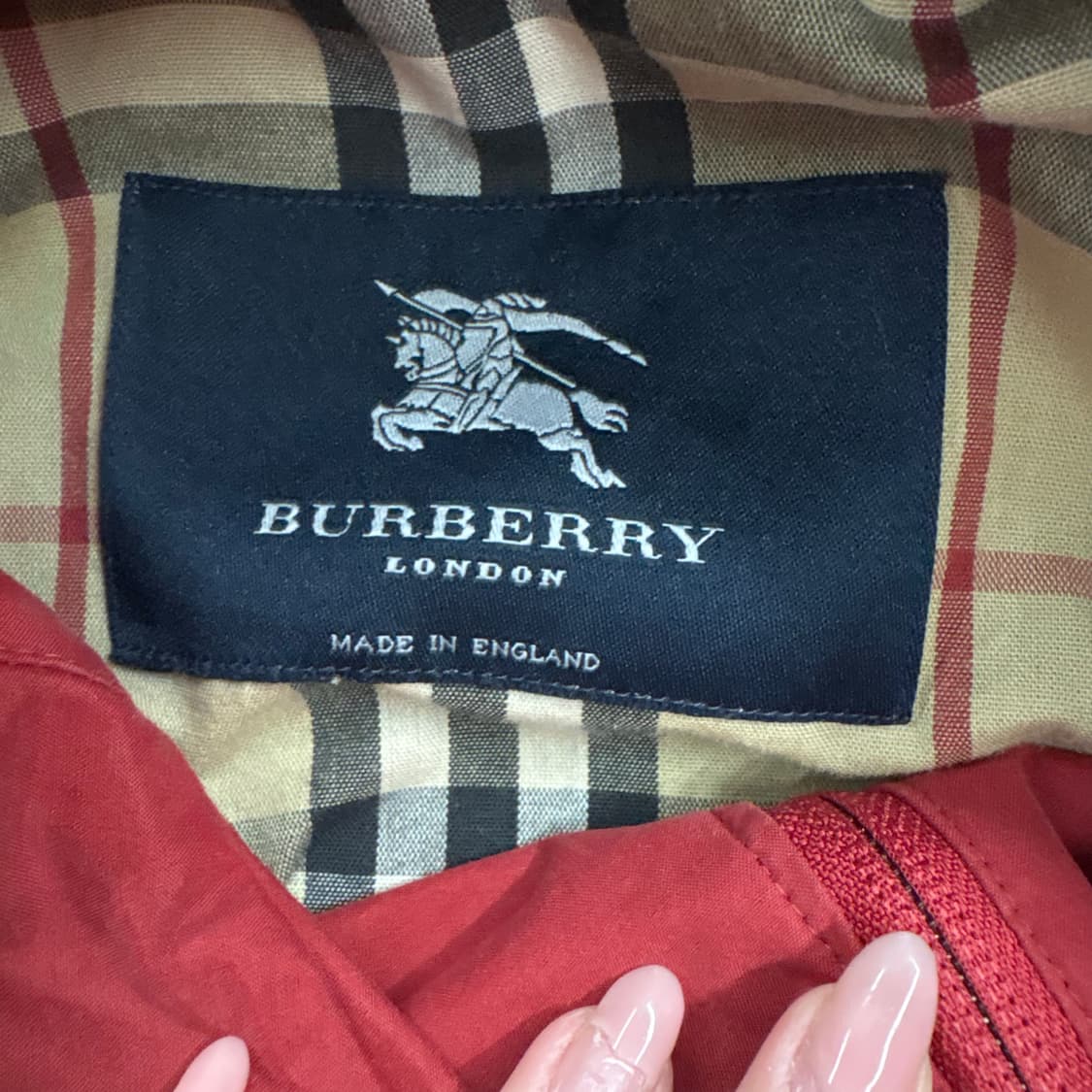 [정품] 버버리 빈티지 레드 트렌치코트 b15 상품이미지5