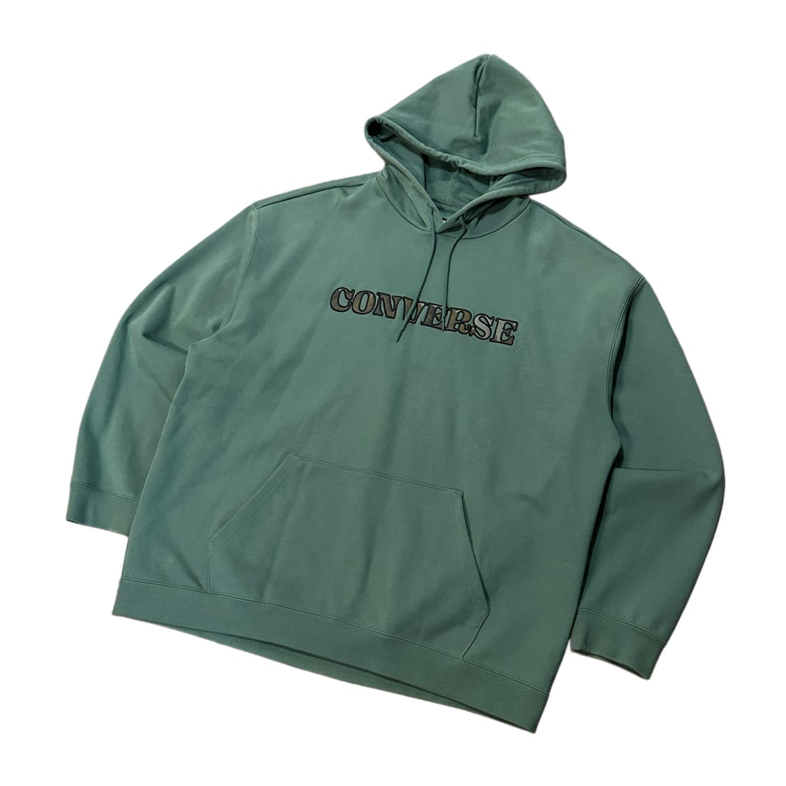 컨버스 후드티 카모로고 (2XL) 그린 상품이미지1