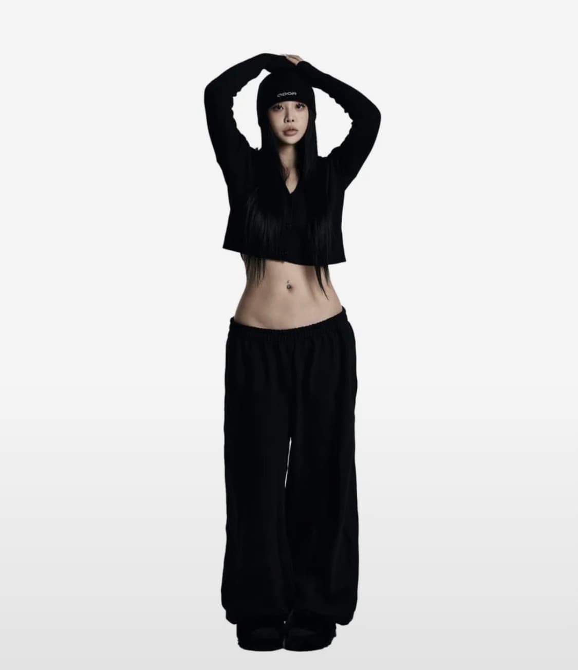 (기모O)오도어 몰리 조거 블랙 Molly wide jogger 상품이미지2