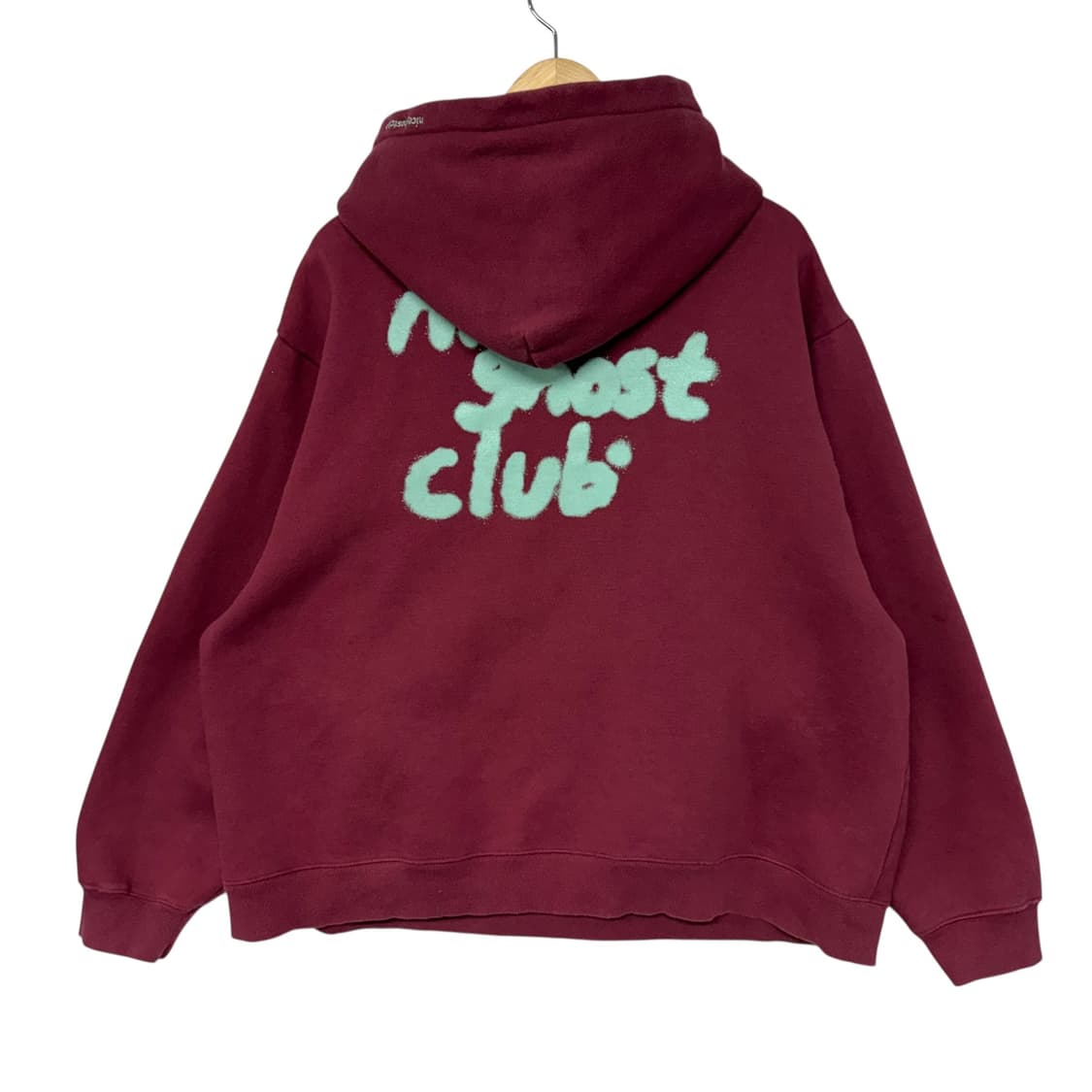 나이스고스트클럽 스프레이 후드 버건디 상품이미지3