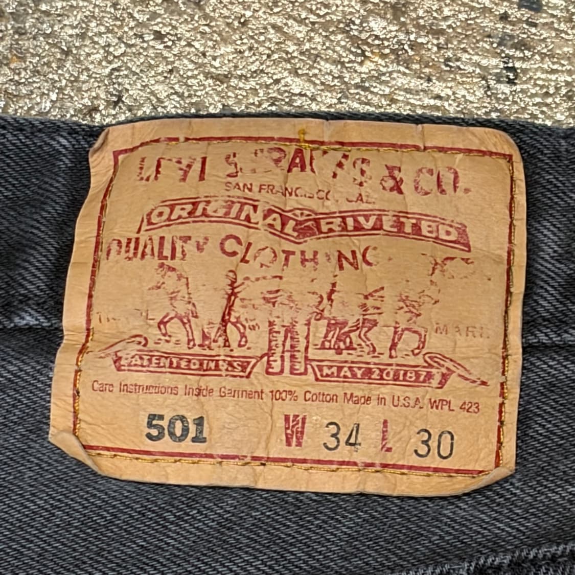 90s Made in USA 빈티지 리바이스 501 블랙진 청바지 상품이미지7