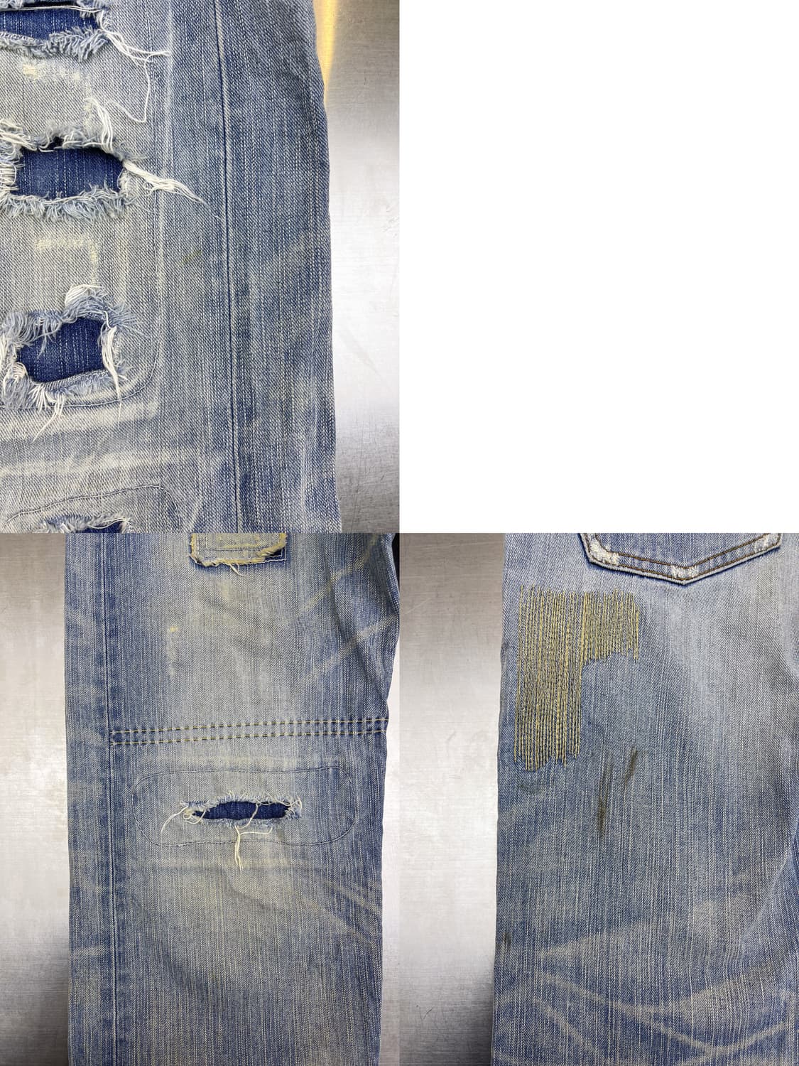 에드윈 크러쉬 데님 리페어 팬츠 상품이미지10