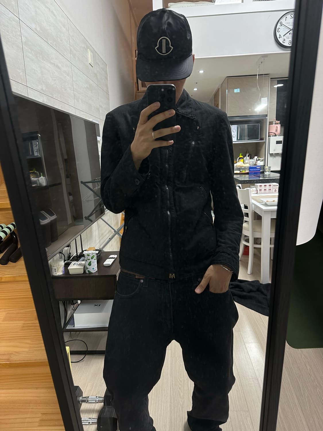 릭오웬스 x 몽클레어 베이스 볼캡 20FW 상품이미지9