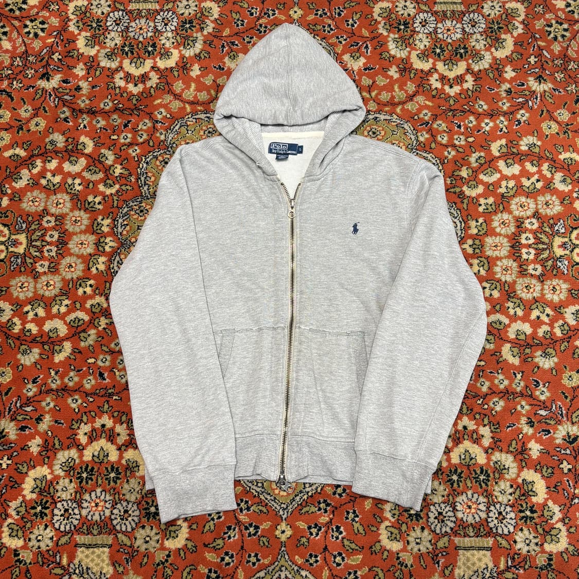 [L] 폴로 랄프로렌 그레이 후드 집업 상품이미지1