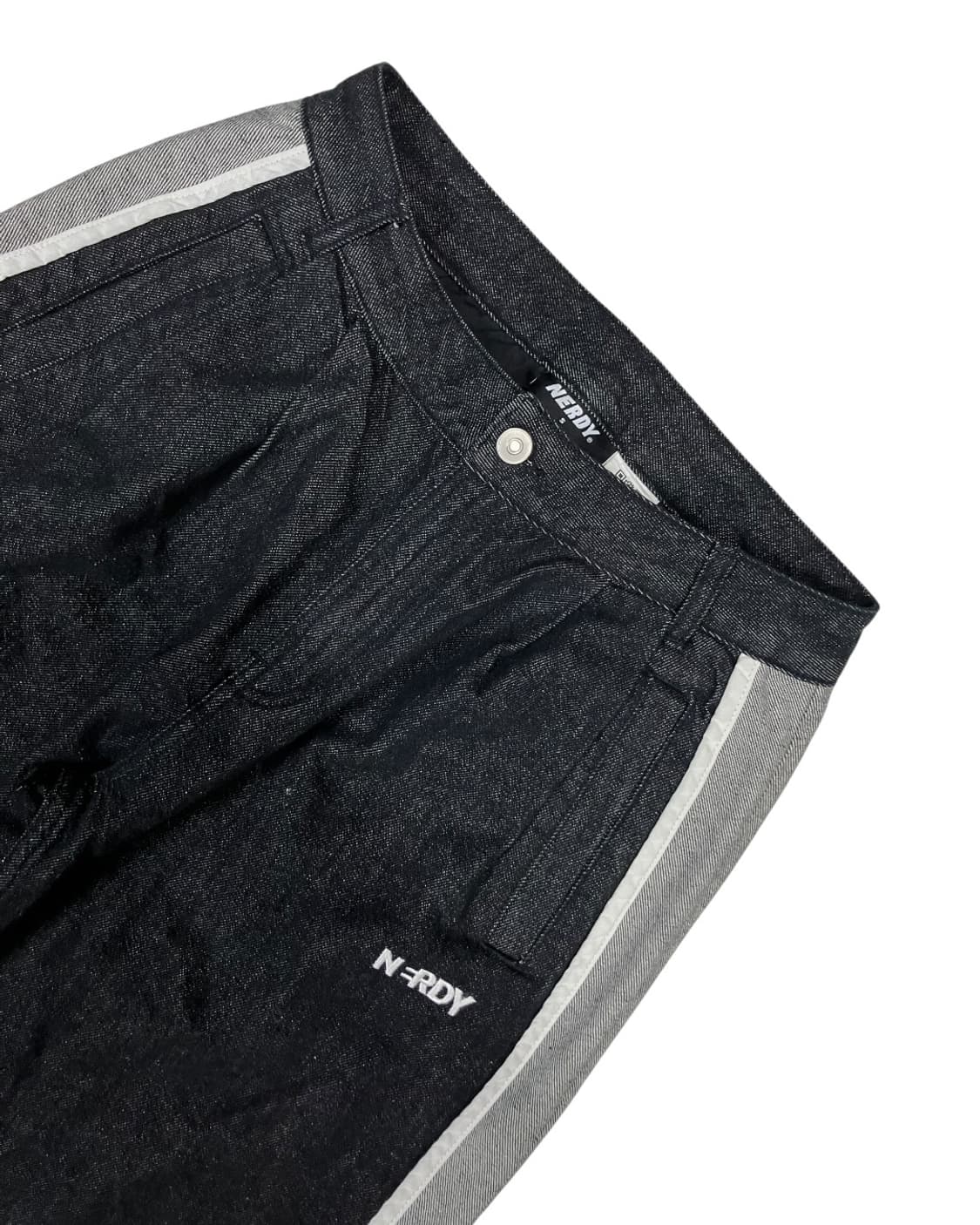 Nerdy 널디 그레이 포인트 흑청 데님 S 상품이미지2