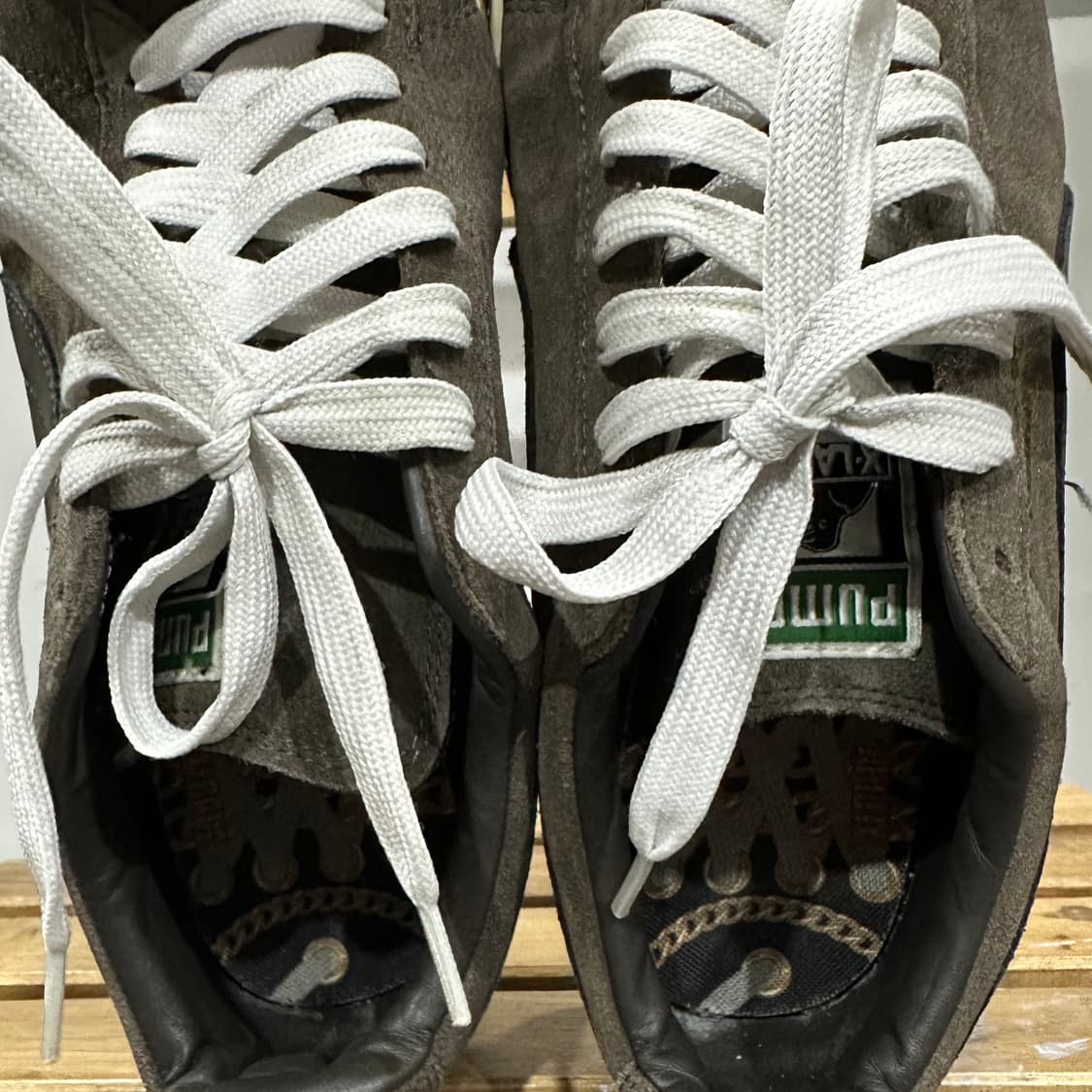 265) 푸마X엑스라지 운동화 남성 남자 신발 카키 스웨이드 상품이미지8