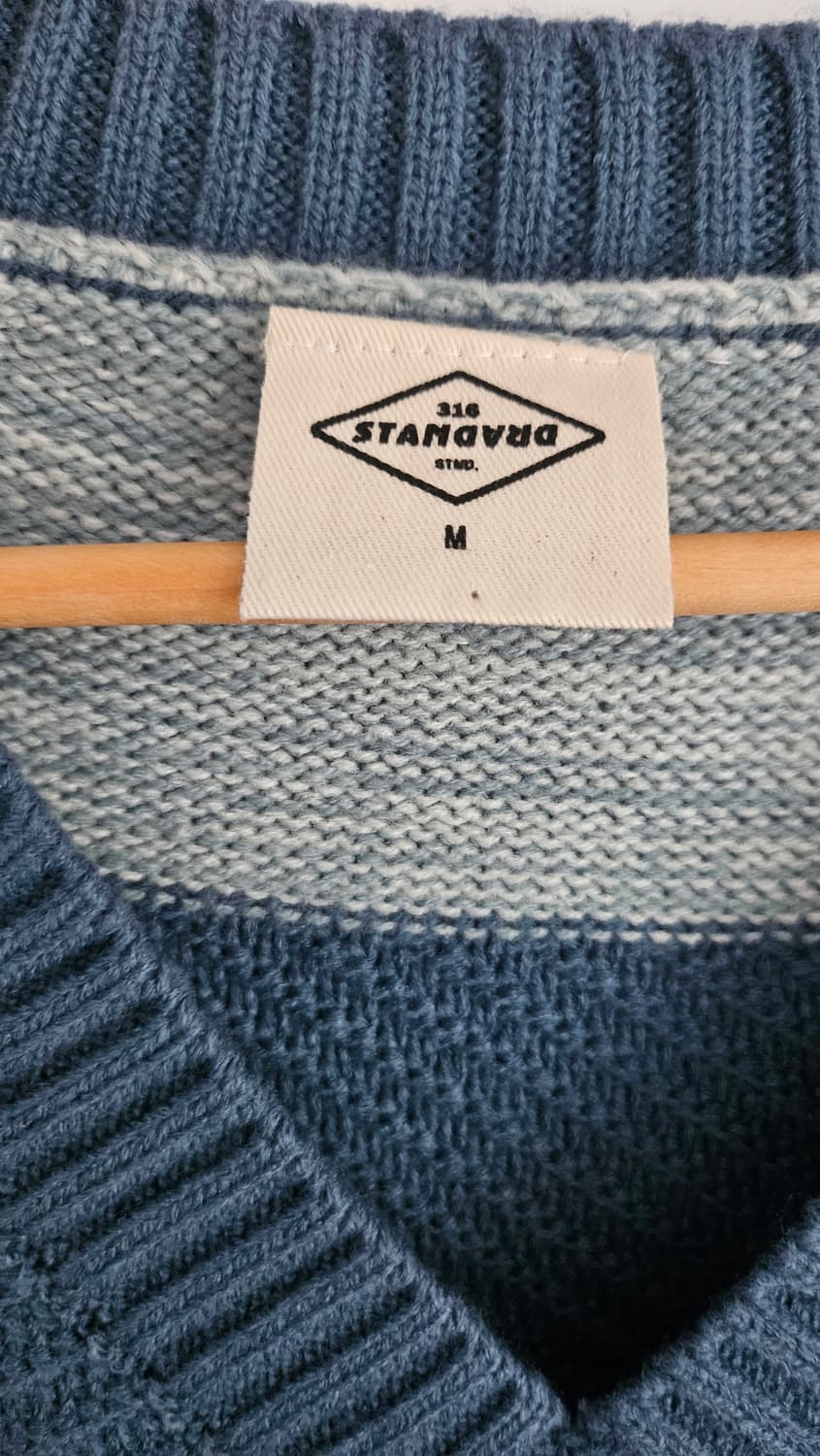 제네럴 아이디어 패치워크 니트조끼 M 상품이미지3