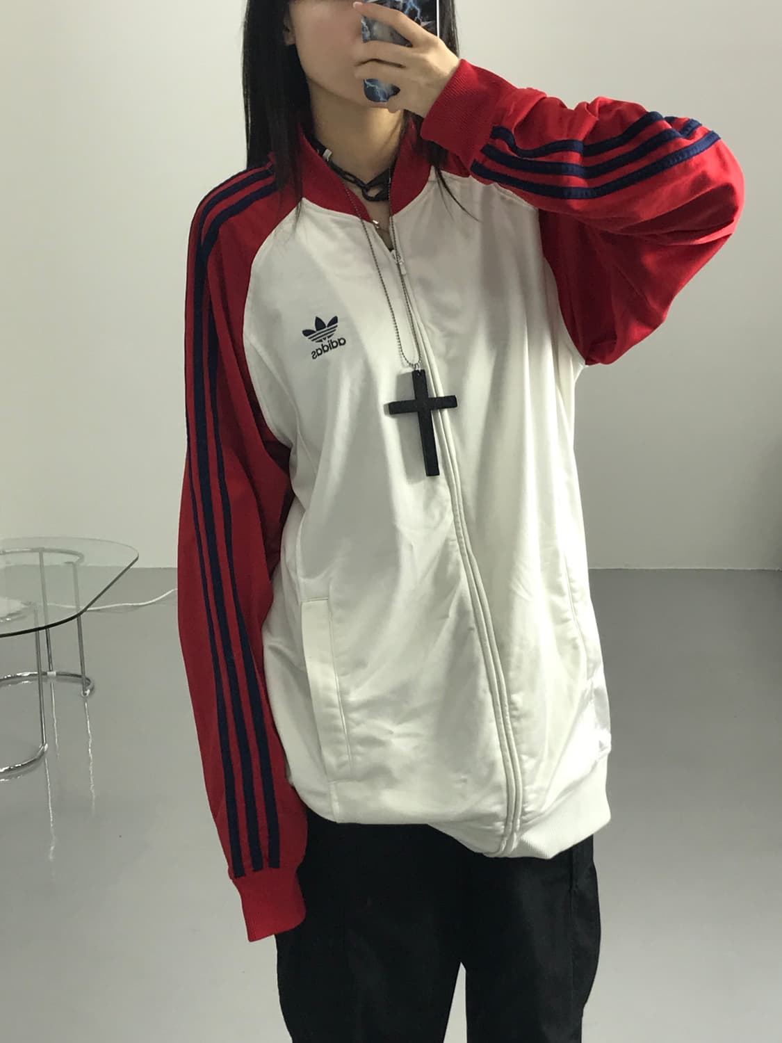 아디다스 레드불 화이트 유로파 오버 트랙탑 져지 상품이미지2