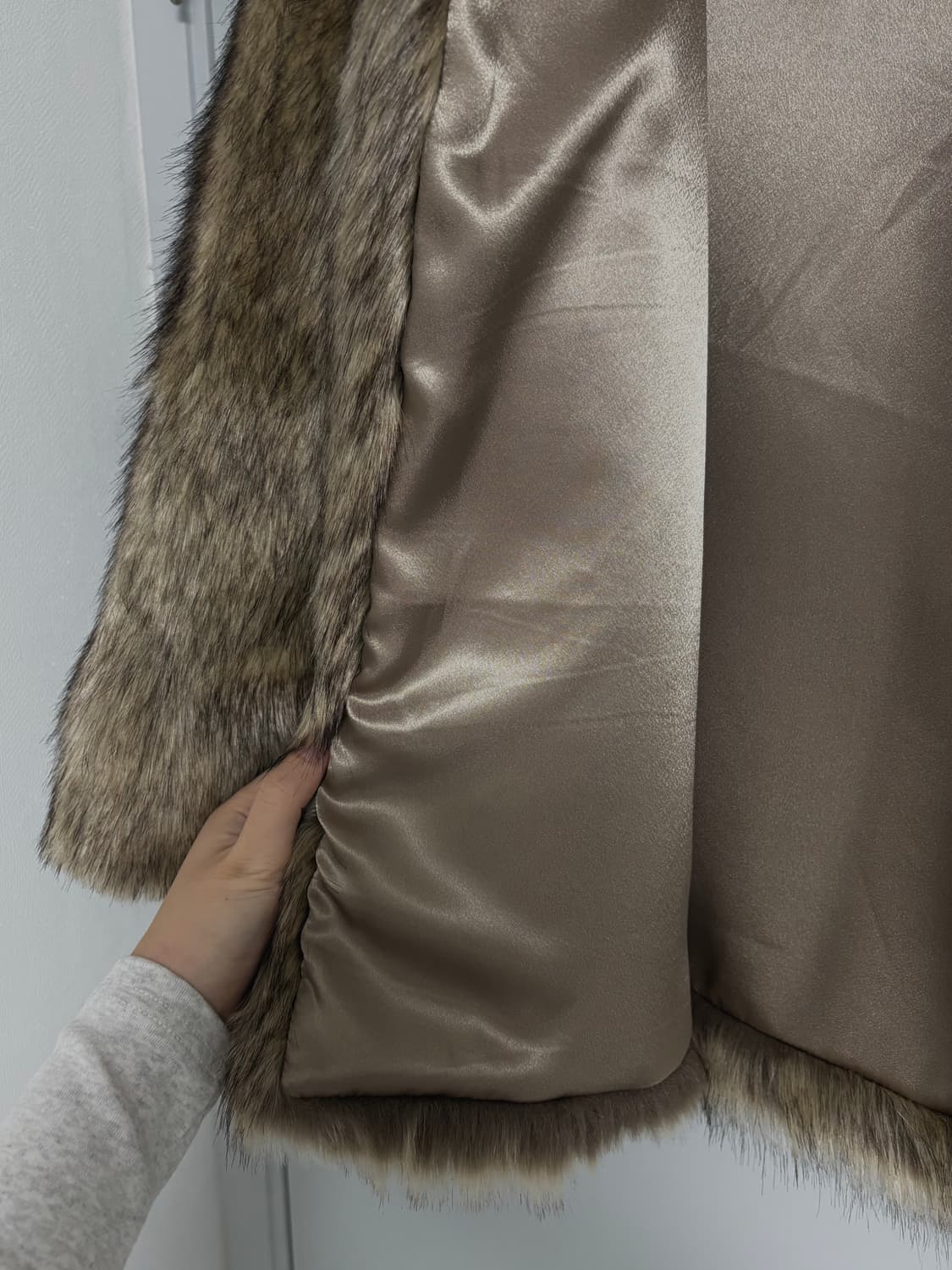 [새상품] 노카라 브라운 퍼 자켓 상품이미지10