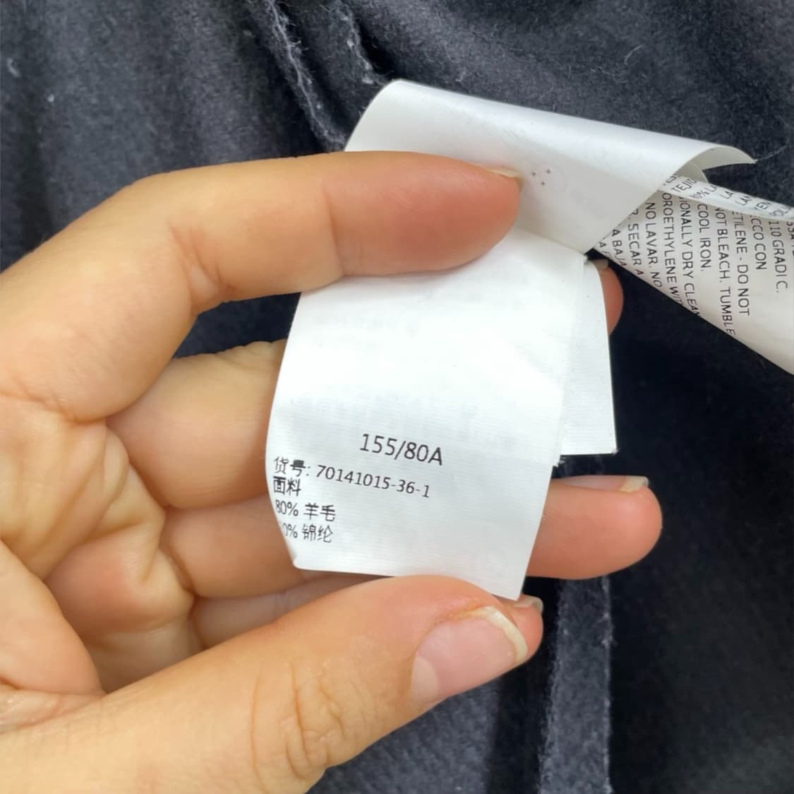 막스앤코 MAX&Co 차콜 울 케이프 코트 34 상품이미지8